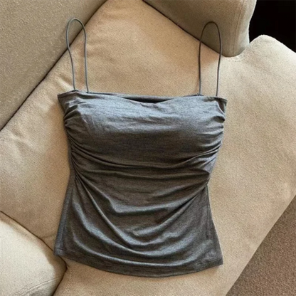 New Women's Halter Top Summer Korean Style Trend Fashion Built-In